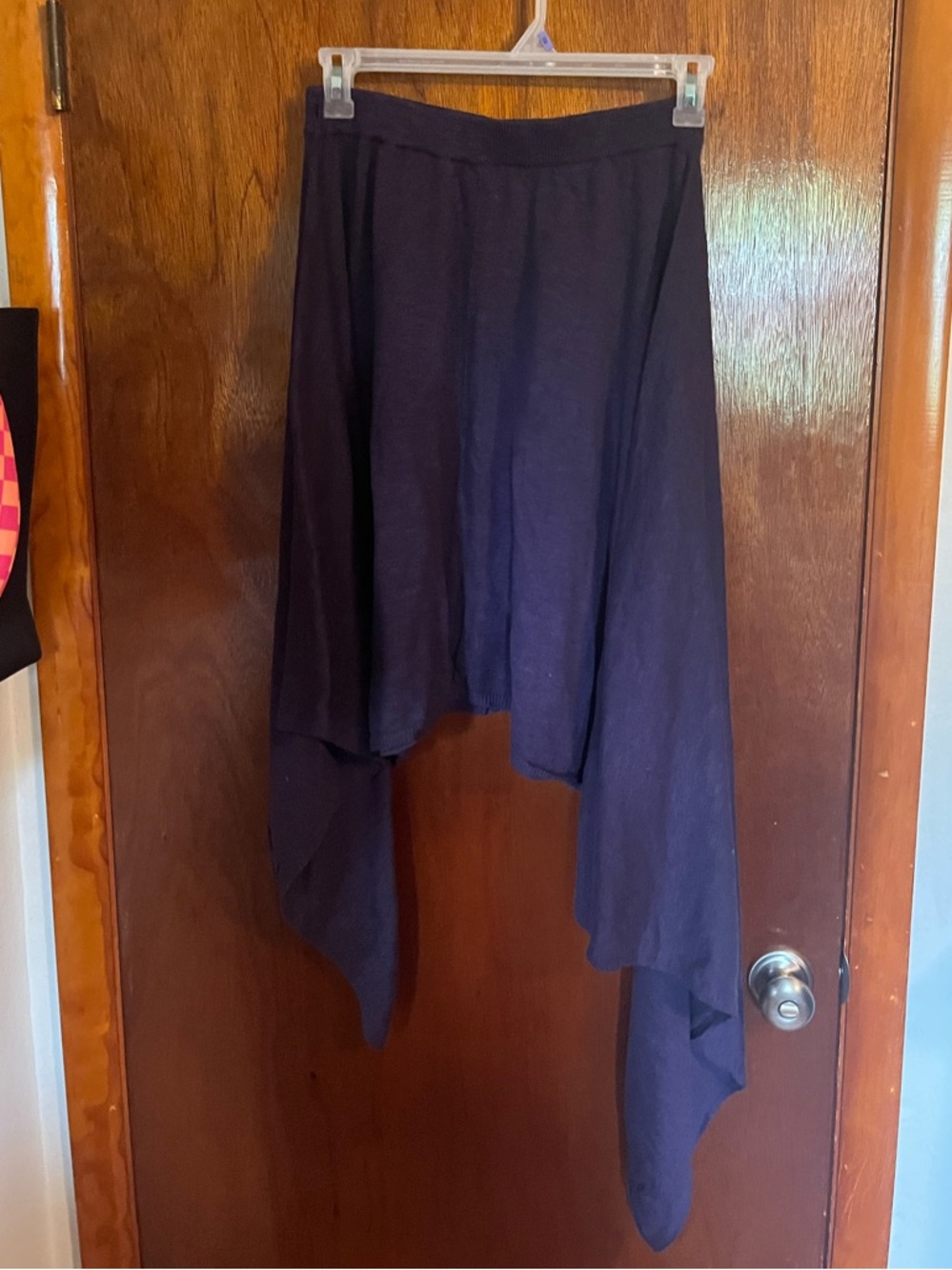 Free People Plum Asymmetrical Handkerchief Hem Skirt